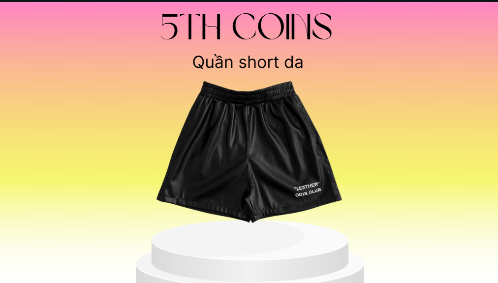 Quần short da